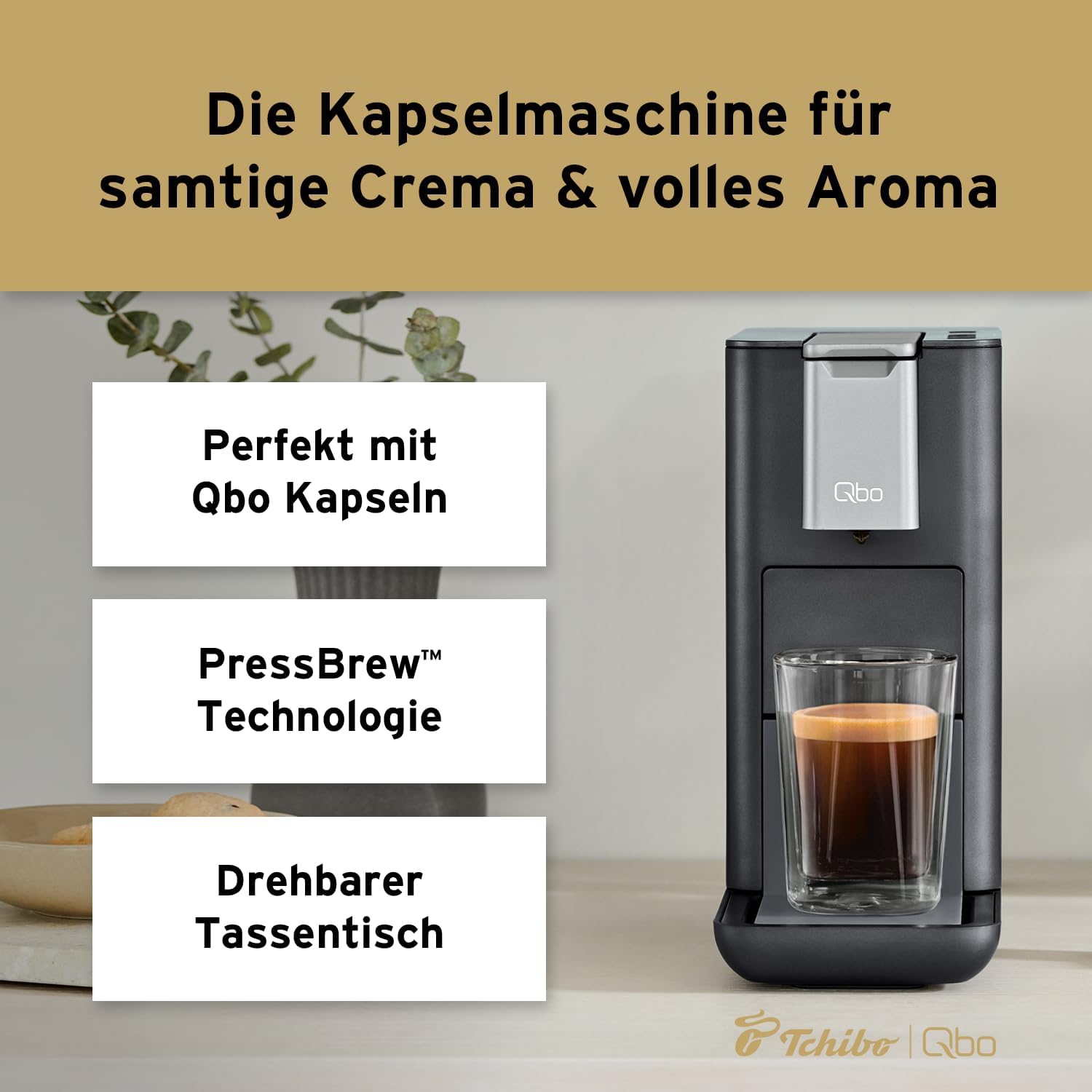 Tchibo Qbo Essential Premium Capsule Machine features