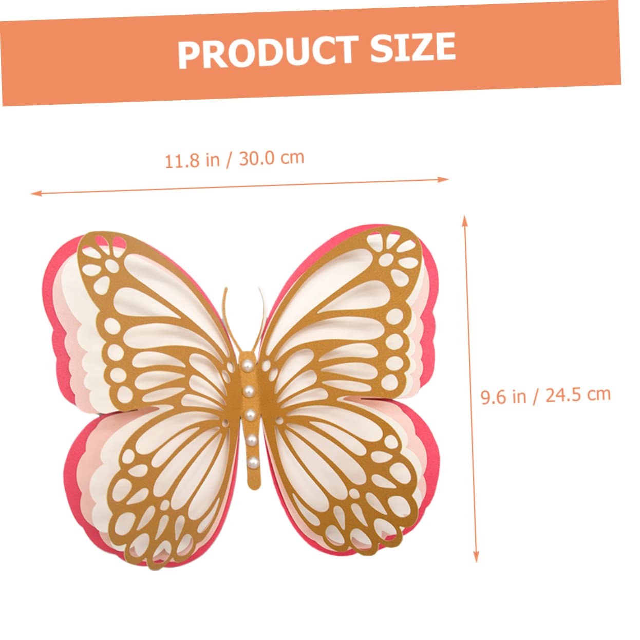 DOITOOL 5 Stücke Schmetterling Aufkleber Decals Selbst-adhesive 3d Schmetterlinge Dekorative Dekorationen Für Home