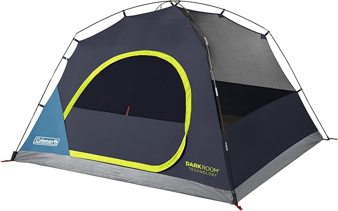 Coleman 4/6/8/10 Person Skydome Dark Room Tent with Rainfly, 5 Minute Setup