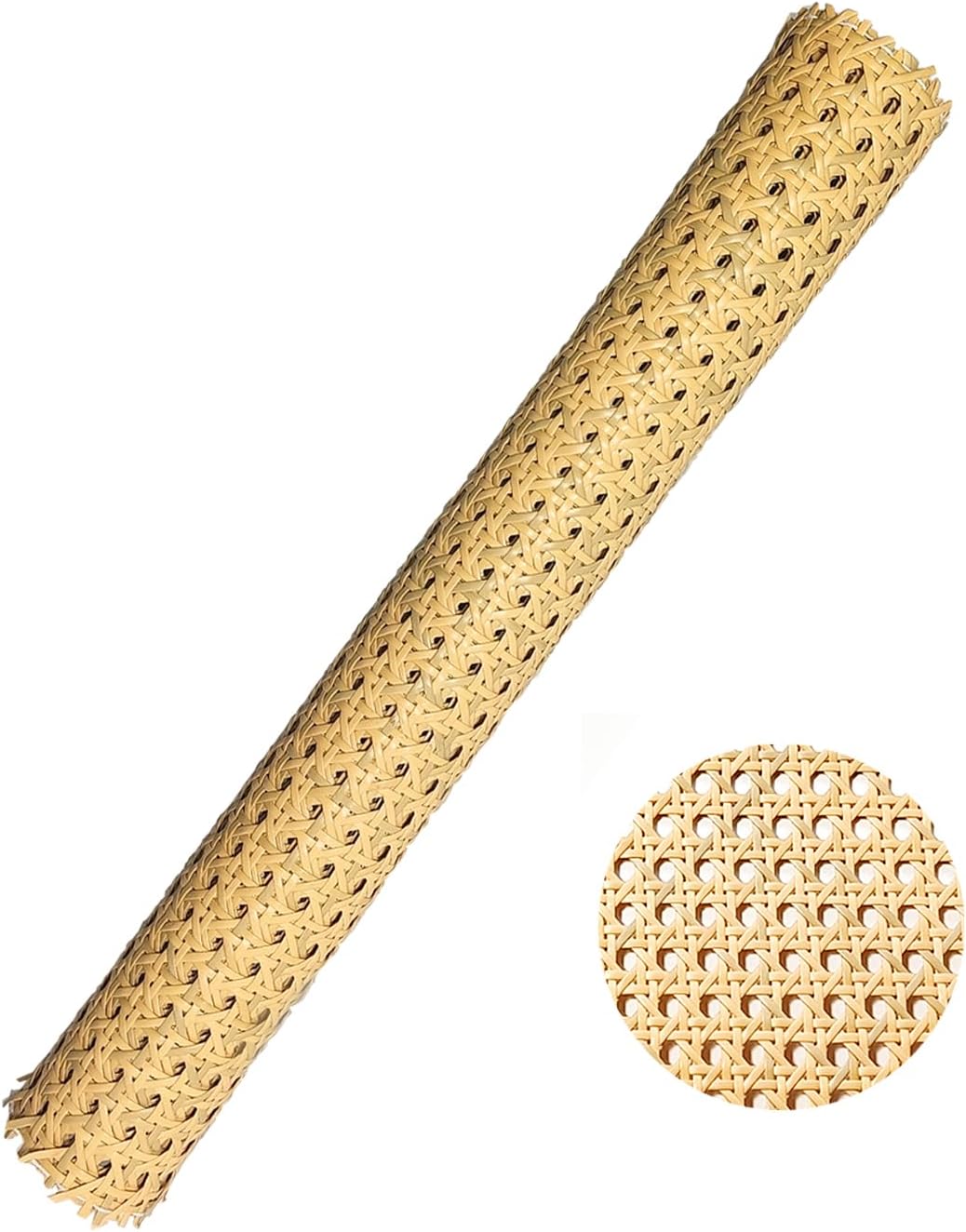 Cane Webbing,3.3ft x 20inch PE Rattan Cane Webbing Roll for Caning Projects Star Anise Wide Rattan Sheet for DIY Crafts,Furniture, Cabinet, Ceiling, Chair