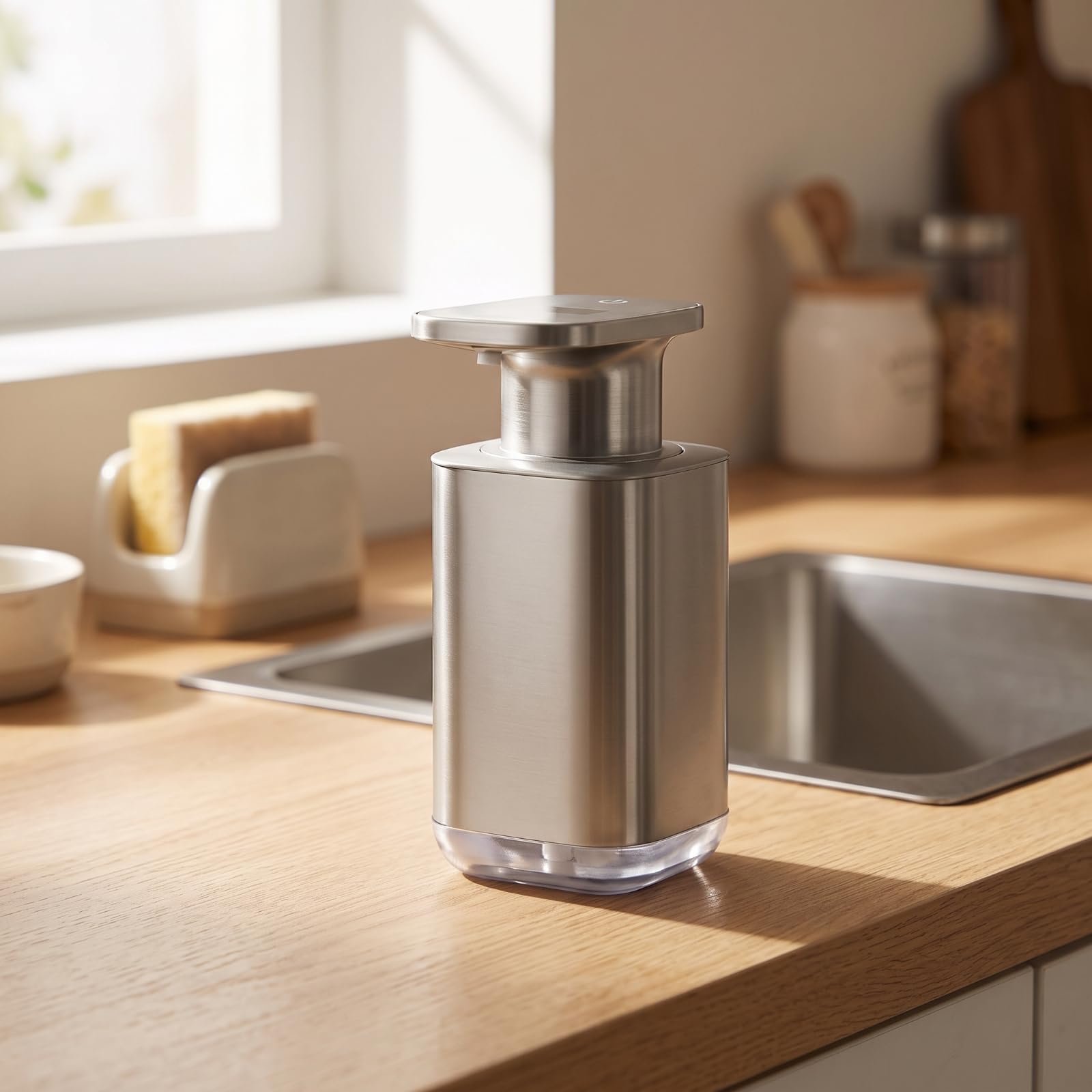 Distributeur Savon sans Toucher, Blanc