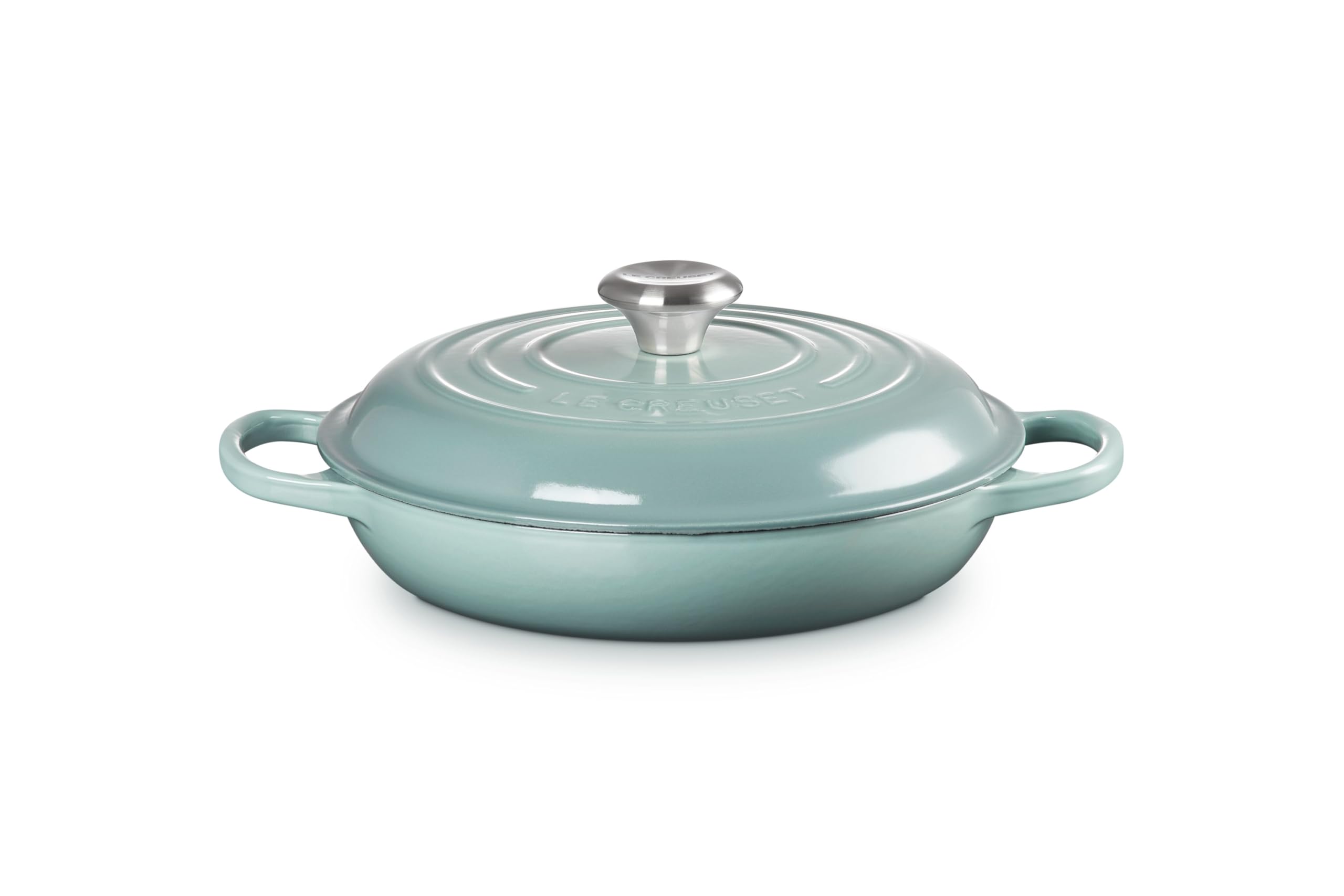 Le Creuset Faitout Signature Signature en Fonte Émaillée, Rond, Ø 26 cm, 2 L, 4.205 kg, Sea Salt, 21180267174430