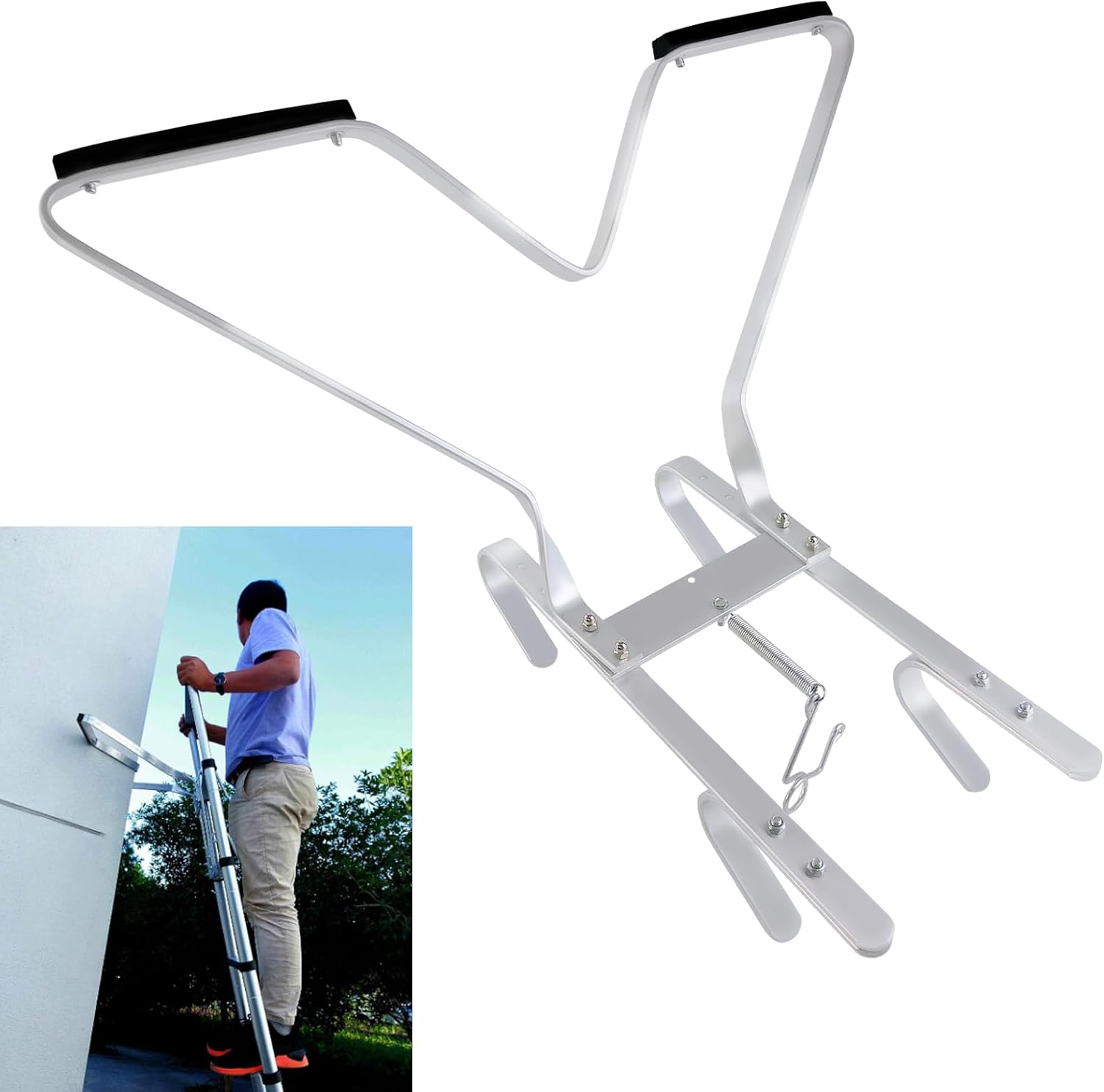 V-Shaped Ladder Stand Off Universal Industrial Ladder Standoff Aluminum