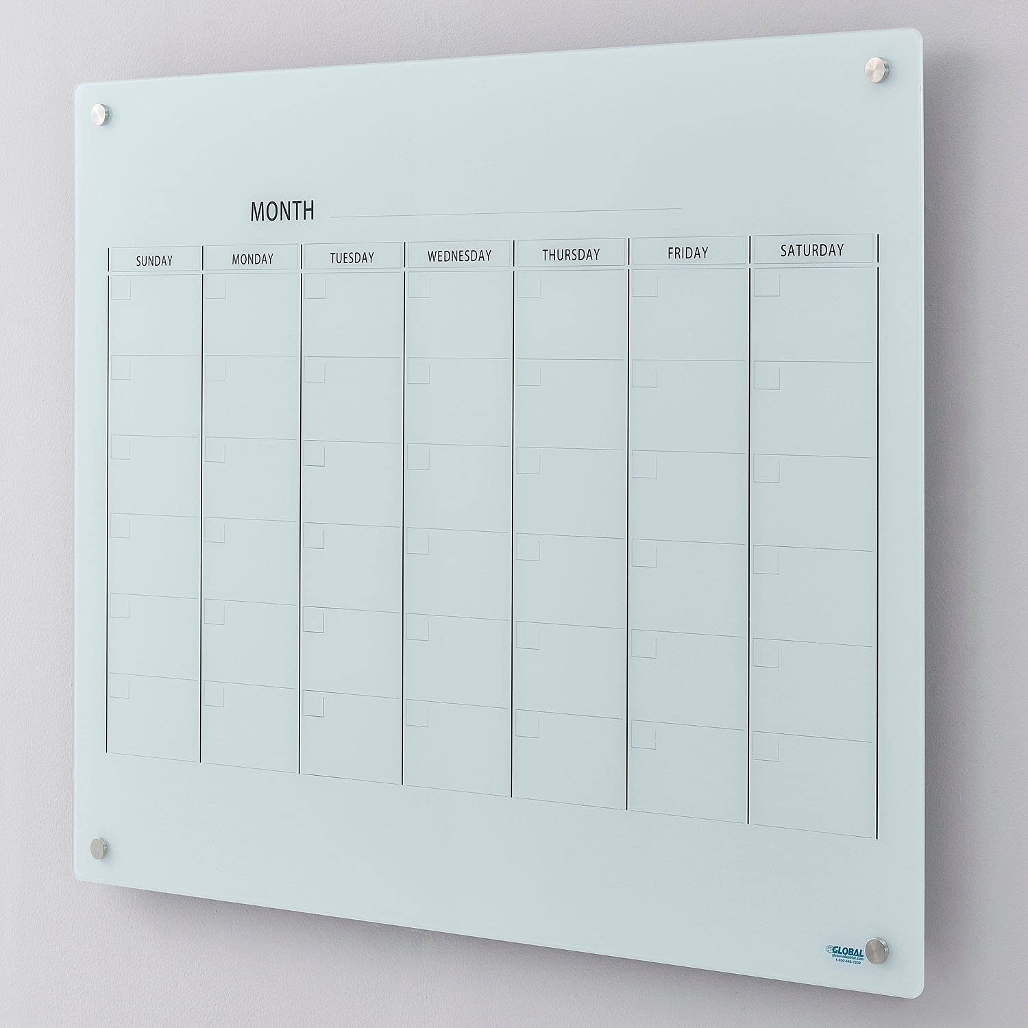 Global Industrial 48"W x 36"H / White / Industrial Dry Erase Boards