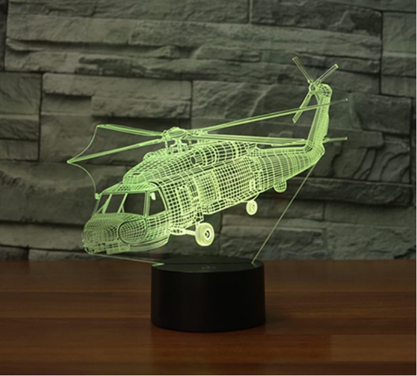 Amazon.co.jp: SUPERHONGJIHAO ナイトライト 子供用 3D ヘリコプター