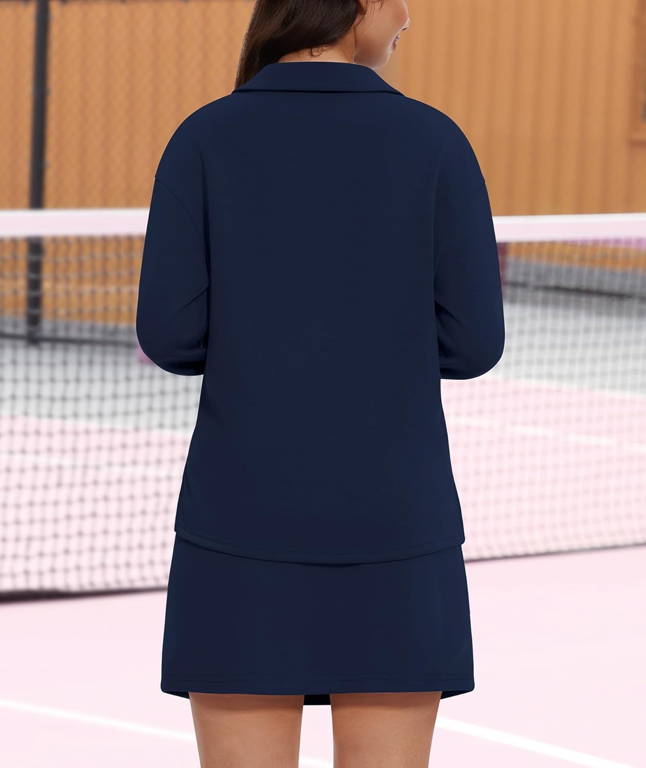 Casly Lamiit Two Piece Sets for Women 2024 Casual Tracksuit Sweatshirt Skorts Matching Set Lounge Tennis Jogger Sweat Suit - Image 5