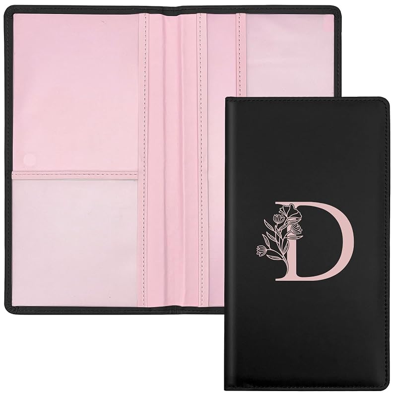 Porta-Documentos Automotivo para Licenciamento e Seguro Kakurookie com Fechamento Magnético, Estampa Floral, Modelo KAK-LET-CAR