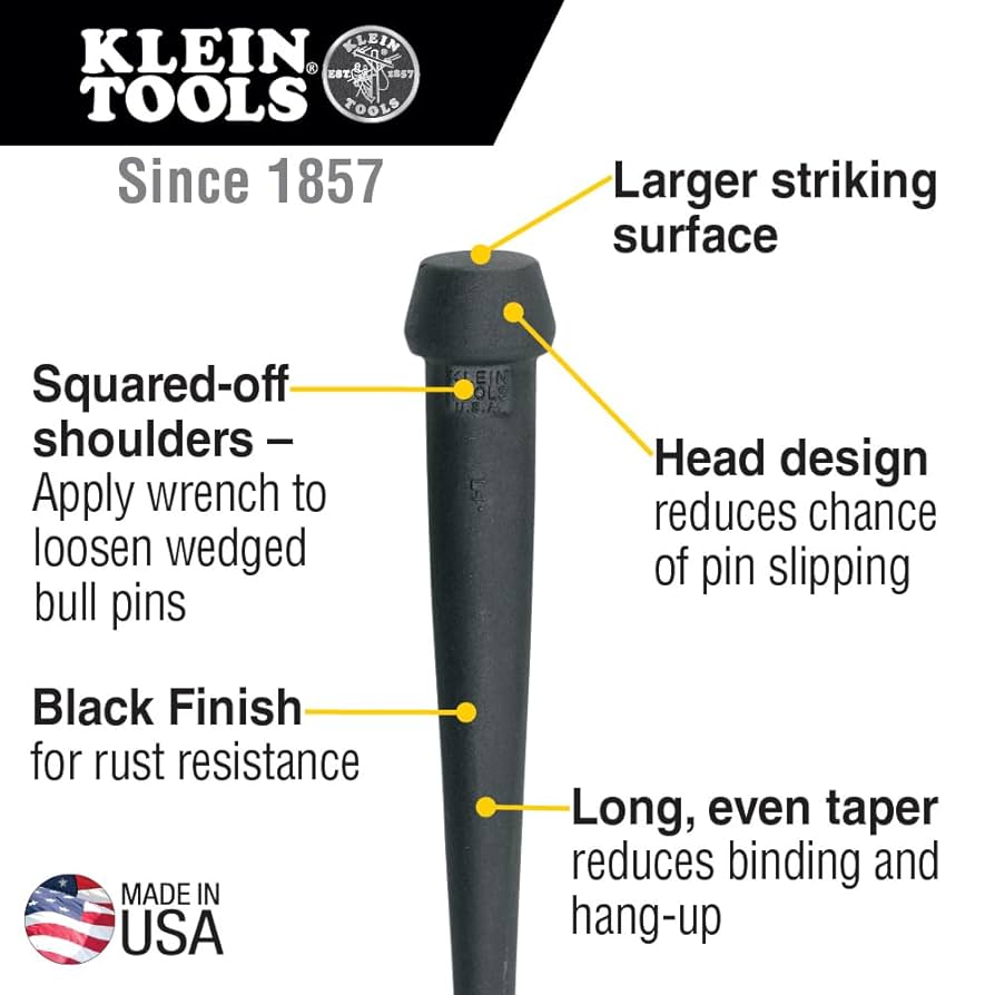 くろゔぁに。　0325 Amazon.com: Klein Tools 3256 Broad-Head Bull Pin Made of