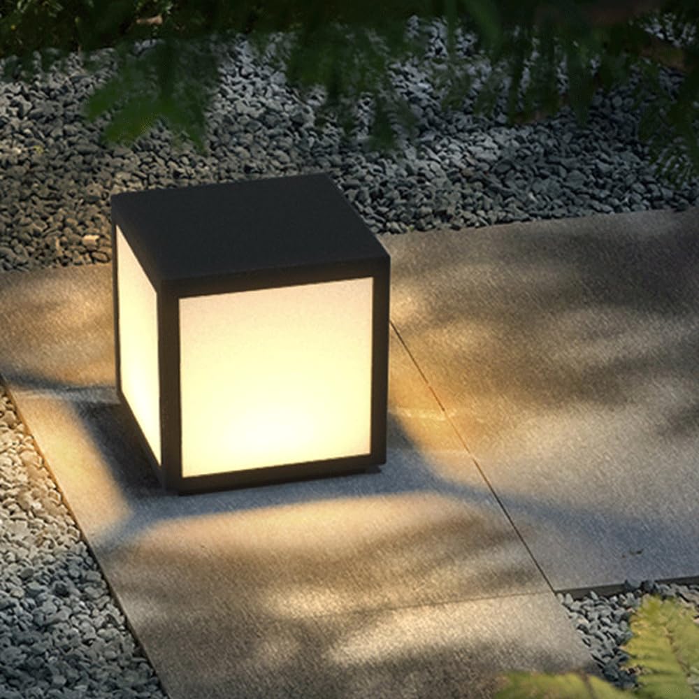Post Caps Lights For Outdoor Waterproof Pillar Lights Hardwired E26 Outdoor Lamp Post Lighting Gate Pedestal Column Lamp For Posts Fence Deck Lanterns Outside Entrance Yard Driveway Pier Mount Lamps