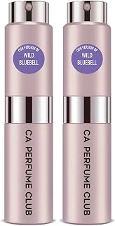 CA Perfume Impression of J. Mlon Wild Bluebell For Women & Men Replica Version Fragrance Dupes Concentrated Long Lasting Eau de Parfum Spray Refillable Atomizer Bottle 0.27 Fl Oz-X2