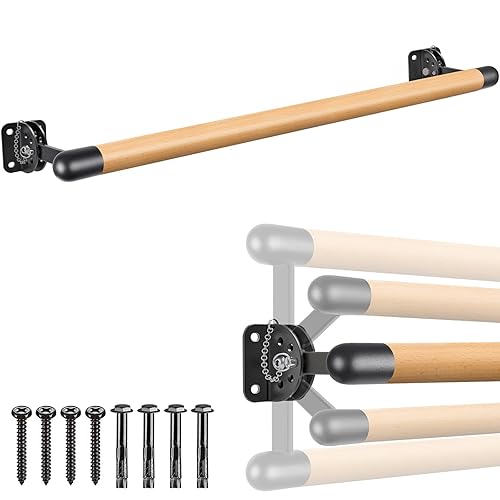 Dolibest Space Saver, Ballet Barre, Wall Mounted Traditional Wood Ballet