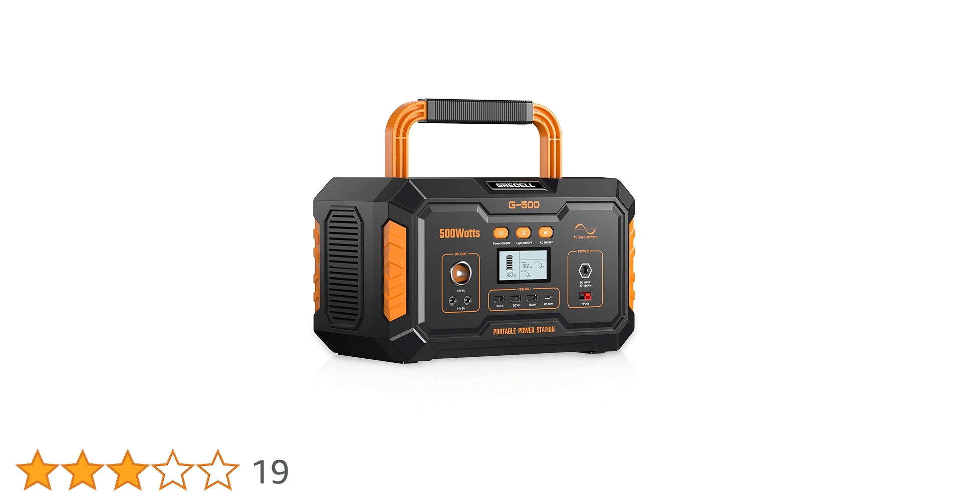 GRECELL G-500 本体のみ モノ評】GRECELL 500W ポータブルバッテリーで災害時やキャンプ