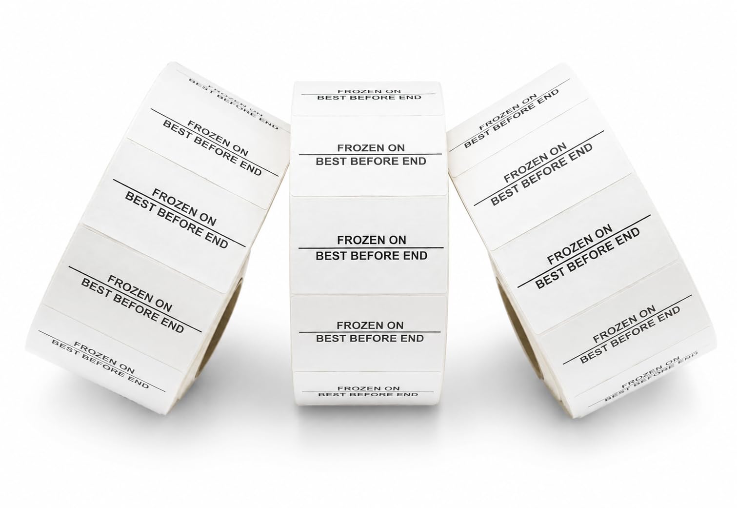 JIO CT7 26 x16 mm Price Gun Label- Printed 'FROZEN ON/BEST BEFORE END' Stickers Tags, Compatible with Avery, sato, Puma, Lynx, motex & Many More Price Gun Refill for Retail Shop and Tagging | 10-Rolls