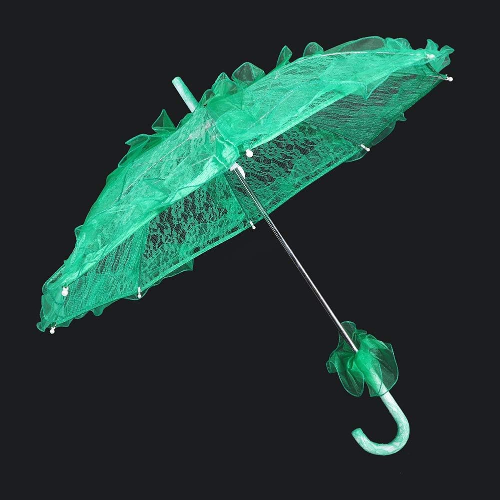 Wedding Umbrella Elegant and Stylish Bridal Umbrella, Wedding Photography Prop, Photography Decoration Party Decoration for Photo Booth(Green)