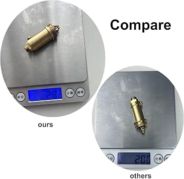 2pcs Brass Basin Click Clack Plug Bolt - Zesc-Im Pop Up Clack Slotted Plug Bolt Replacement Screw 28 g, Prevent Leaks and Restore Pop-Up Action in most Sink bath tub Drains