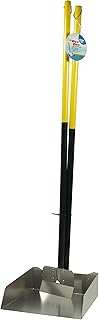 Four Paws Stainless Steel Long-Handled Dog Pooper Scooper Spade & Pan 2 Piece Set, Pet Waste Pickup Tool, 38" x 7"