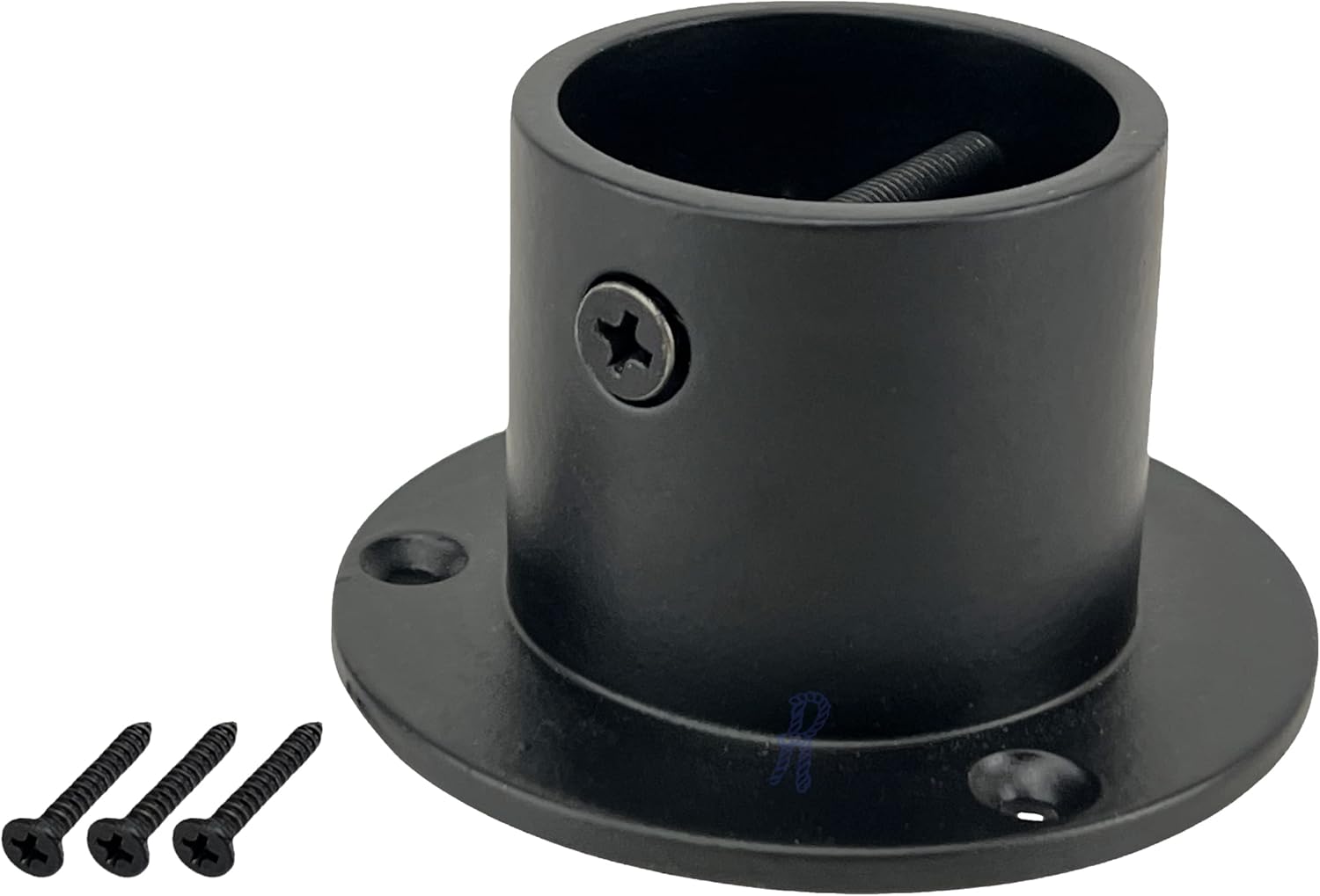 RopeServices UK 28mm Powder Coated Black Decking Rope Cup Ends, Decking