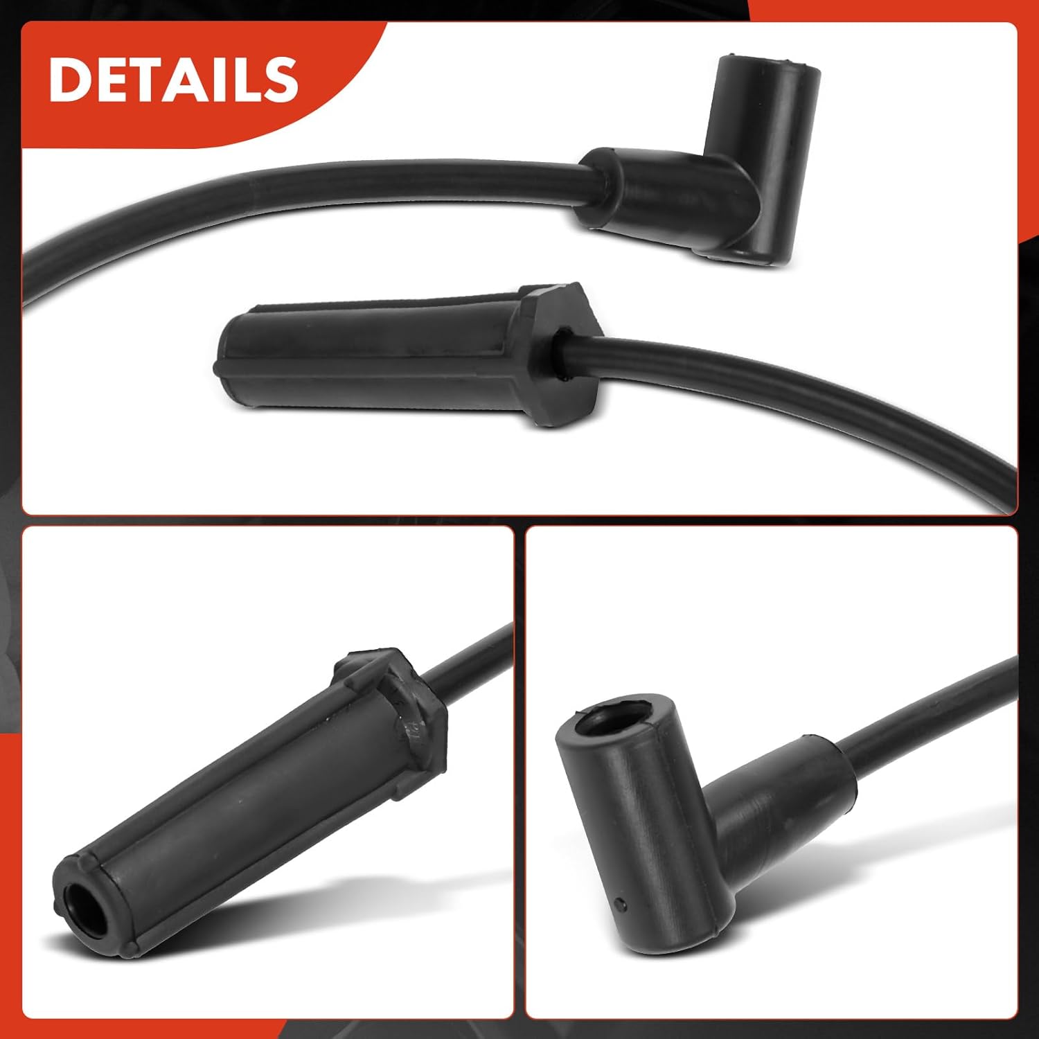 A-Premium Spark Plug Wire Compatible with Buick LeSabre/Reatta 1989-1991, Park Avenue 1991-1992, Riviera, Electra & Oldsmobile Toronado 88, 98 & Pontiac Bonneville,3.8L 6-PC Set