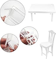 Vista 4 de 30 piezas de alimentos en miniatura, bebidas, computadora portátil, libros, juguetes, casa de muñecas, muebles en miniatura, mesa de plástico, se