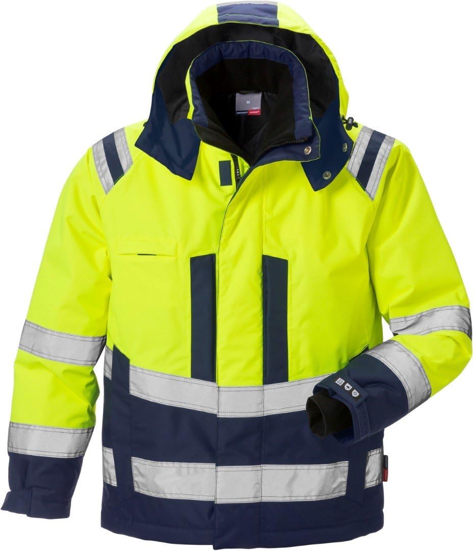 FristadsKansas 119626 High Viz Airtech Winter Jacket Hi-Vis Yellow/Navy L