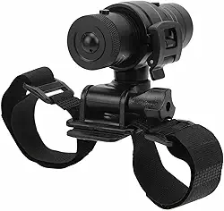 Luqeeg Câmera de capacete de motocicleta – 120° Wide Angle Full 1080p gravador de vídeo de carro, capacete de bicicleta, câmera esportiva, gravador de equitação com lembrete para áreas selvagens ao ar