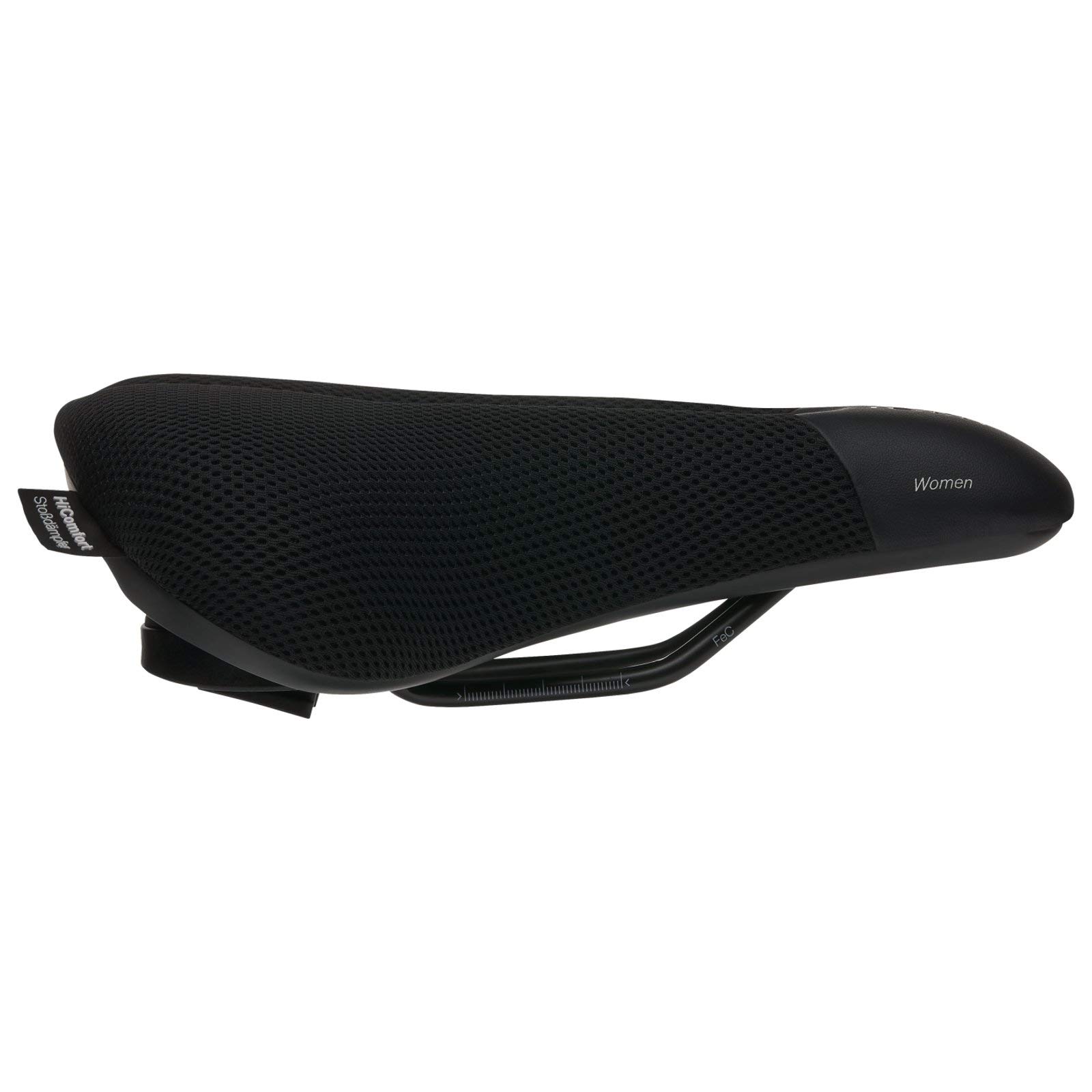 Terry Fisio ClimaVent Gel Woman Sattel mit Light FeC Stahl-Gestell und ClimaVent Obermaterial in der Farbe Schwarz, Sitzbreite: 9cm - 12cm, 423 003 75