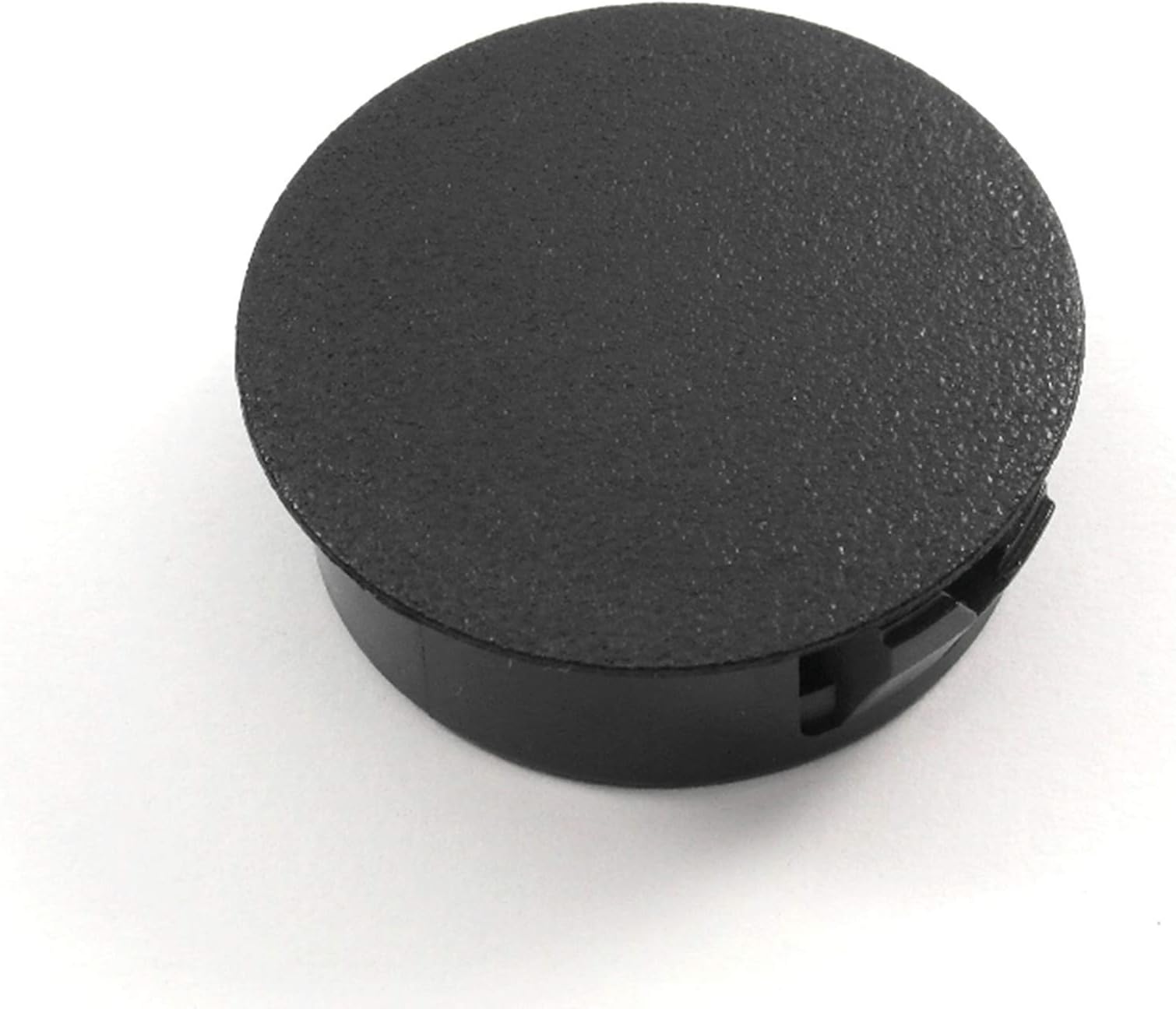 Black Nylon Hole Plugs Fits 1 1/8" Diameter Hole - Slightly Domed Surface - Durable Nylon Plug Snaps Into Hole with Locking Tabs That Hold in Place (6)