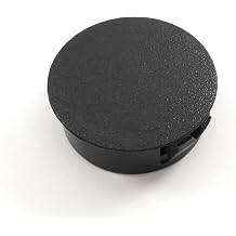 Black Nylon Hole Plugs Fits 1 1/8" Diameter Hole - Slightly Domed Surface - Durable Nylon Plug Snaps Into Hole with Locking Tabs that Hold in Place 6
