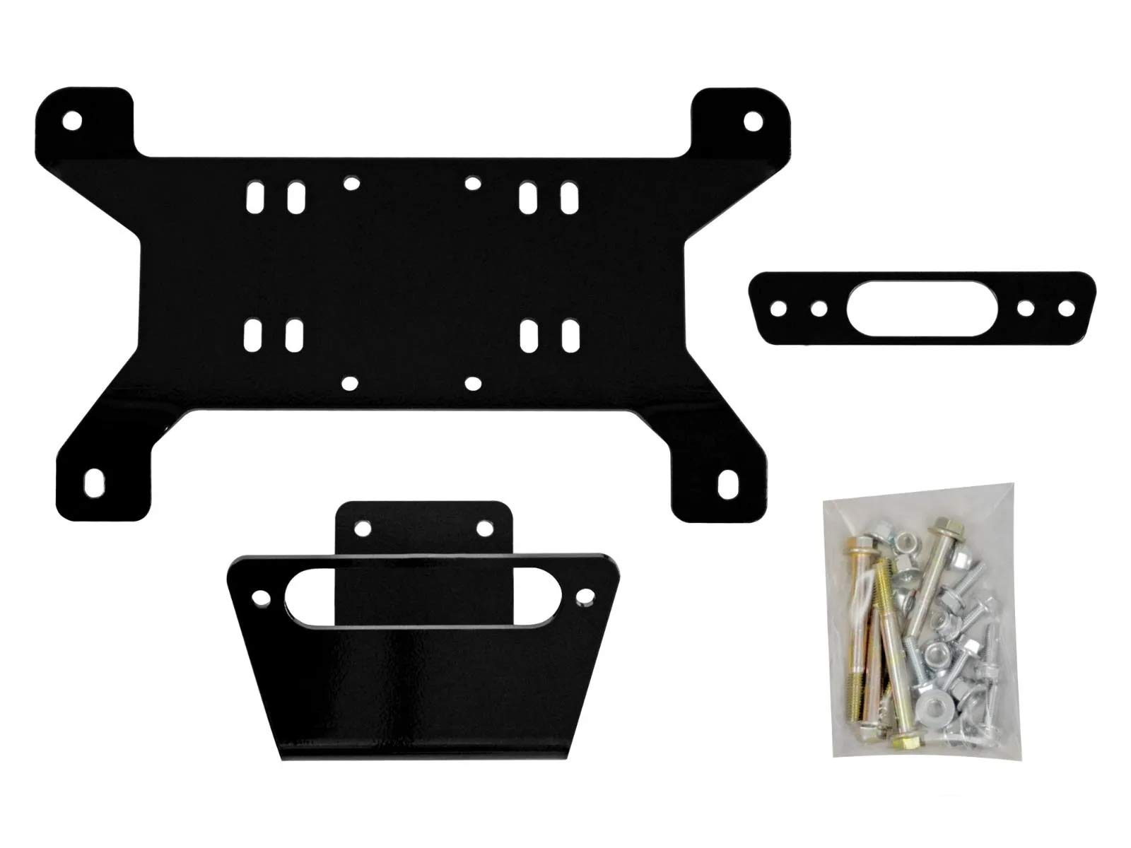 SuperATV Winch Mounting Plate for Can-Am Maverick/X MR/X RS/Max/Standard (See Fitment) | Compatible with Many OEM and Aftermarket Winches | UV-Resistant Powder Coating Prevents Corrosion