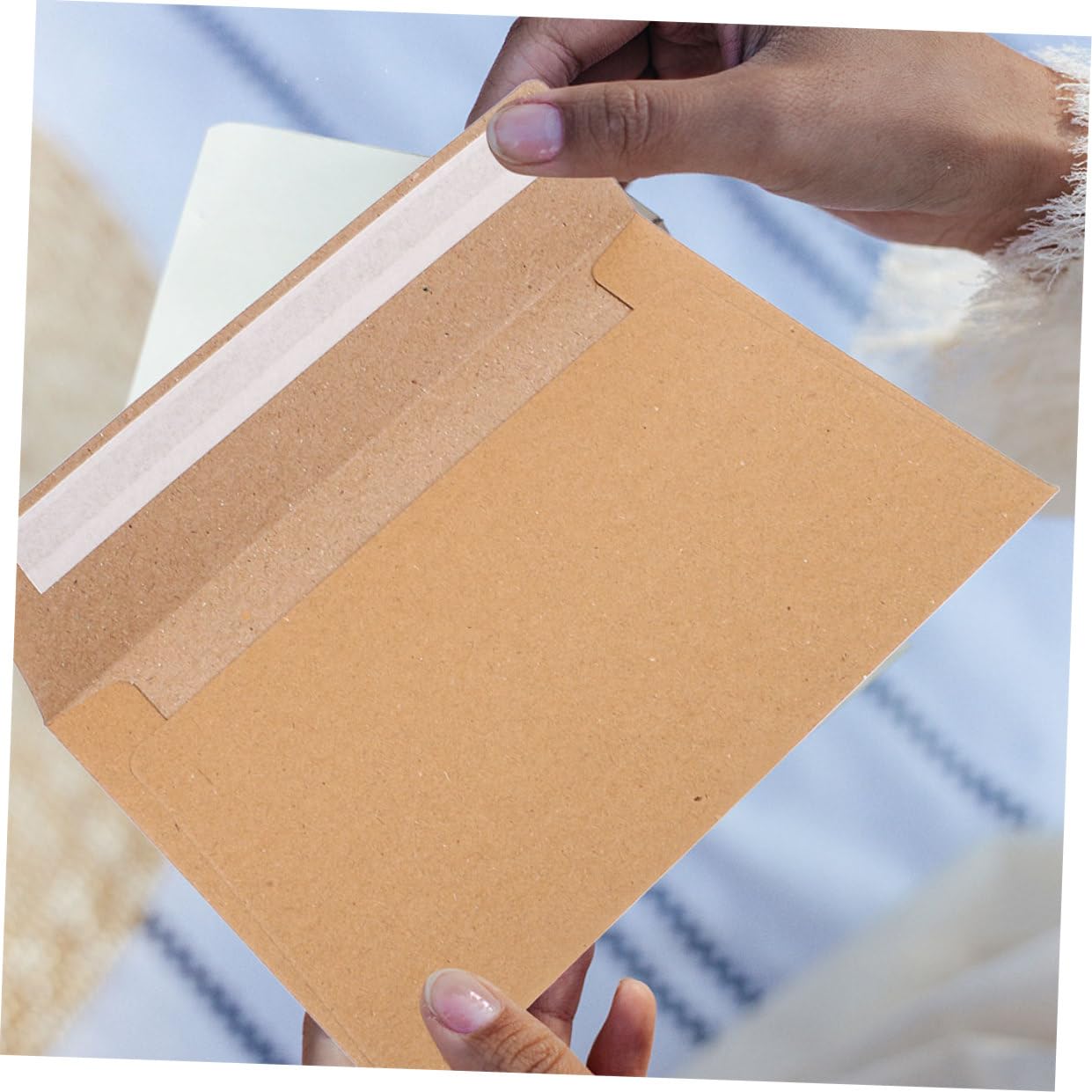 SHINEOFI 100pezzi Buste Invito Matrimonio Autoadesive Kraft Buste Vuote Per Festività e Occasioni Speciali Confezione Pratica e Versatile