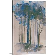 GREATBIGCANVAS Standing in View II Canvas Wall Art Print, Tree Home Decor Artwork, 16"x24"