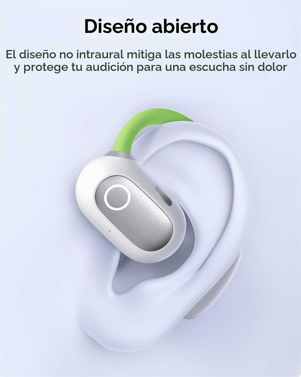 Baseus Eli Sport 1 Auriculares inalámbricos Bluetooth, acústica direccional, bajo Potente, ultraligeros, Carga rápida, micrófonos ENC, Auriculares Oreja Abierta para Correr, Entrenar y Fitness