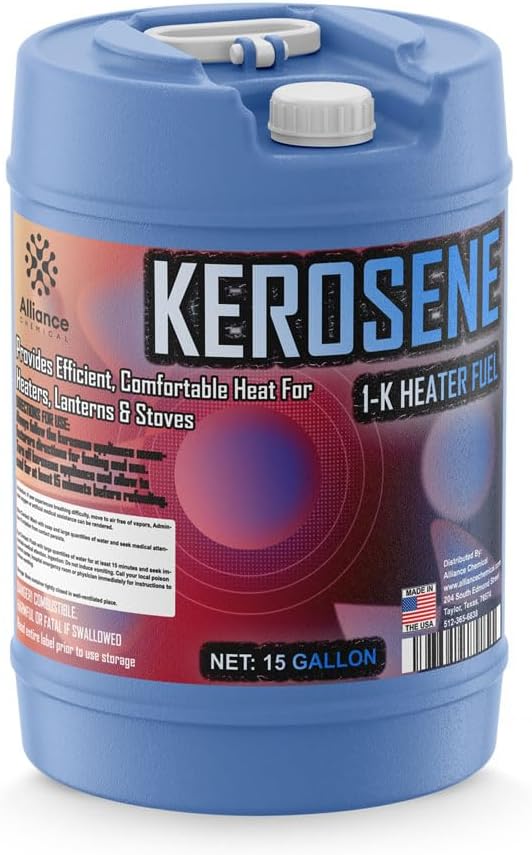 K1 Kerosene for Enhanced Kerosene Heating - 15 Gallon - Premium Quality K1 Kerosene for Reliable and Safe Kerosene Heating