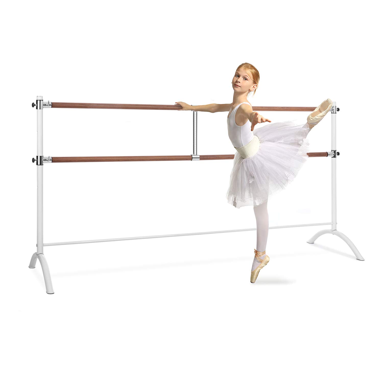Barre De Ballet Portable KPHYMOD – Ventouse Murale, Hauteur Réglable, Tige Acier épais, Revêtement Mousse, Pour Danse, étirements, équilibre à Domicile