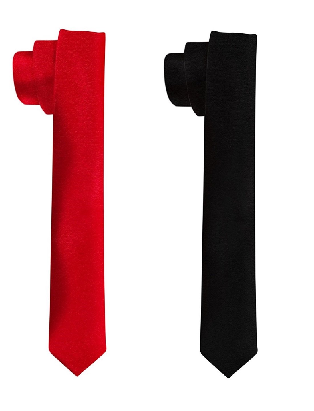 michelangelo Boy/Men's Black and Red Slim Tie COMBO-picture-12