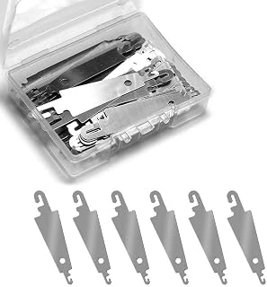 Jofefe 60pcs Stainless Steel Needle Threaders for Embroidery Cross Stitch Sewing - Double-Sided Tools with Clear Storage Box