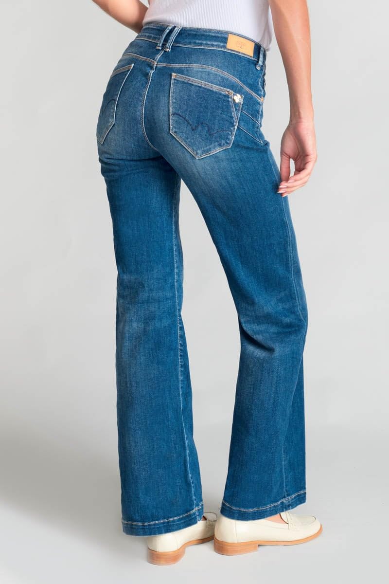 Le Temps des Cerises Jeans Pulp Flare Barcy Bleu Moyen Push up