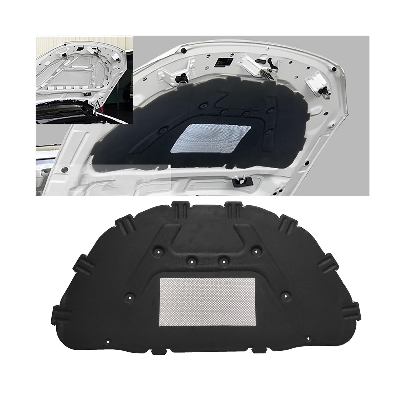 Wuqqxxqcm One Color Car Front Hood Engine Sound Heat Insulation Pad Thermal Heat Insulation Pad Mat Compatible For Bmw X1 E84 2010-2015