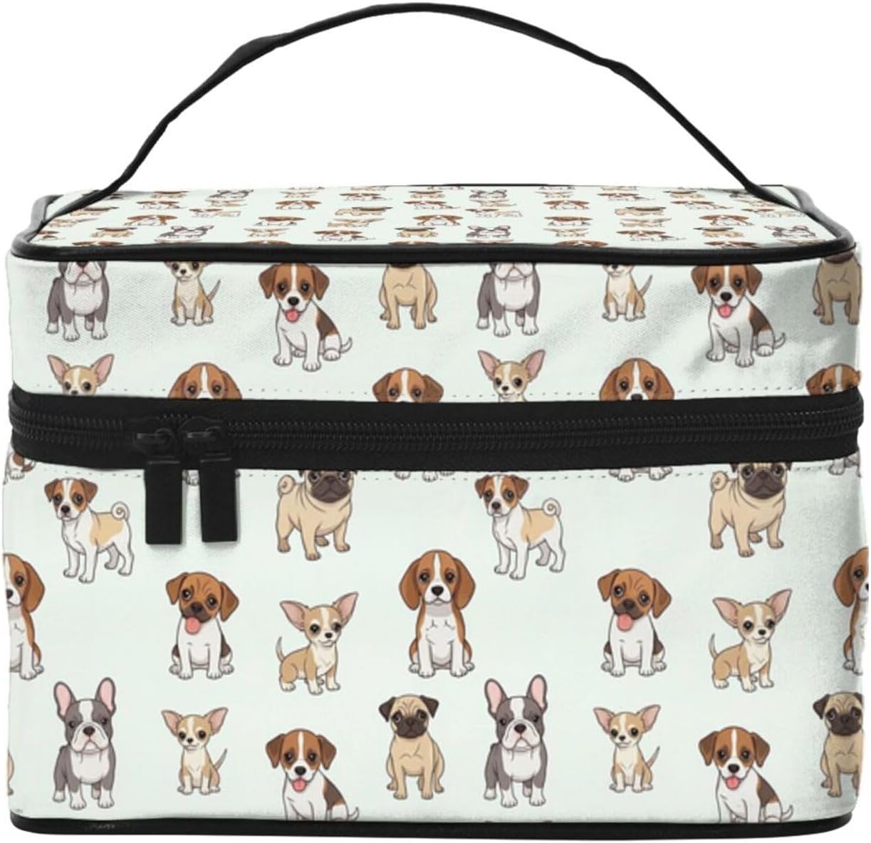 Dog Pet Print Portable Toiletry Bag Women