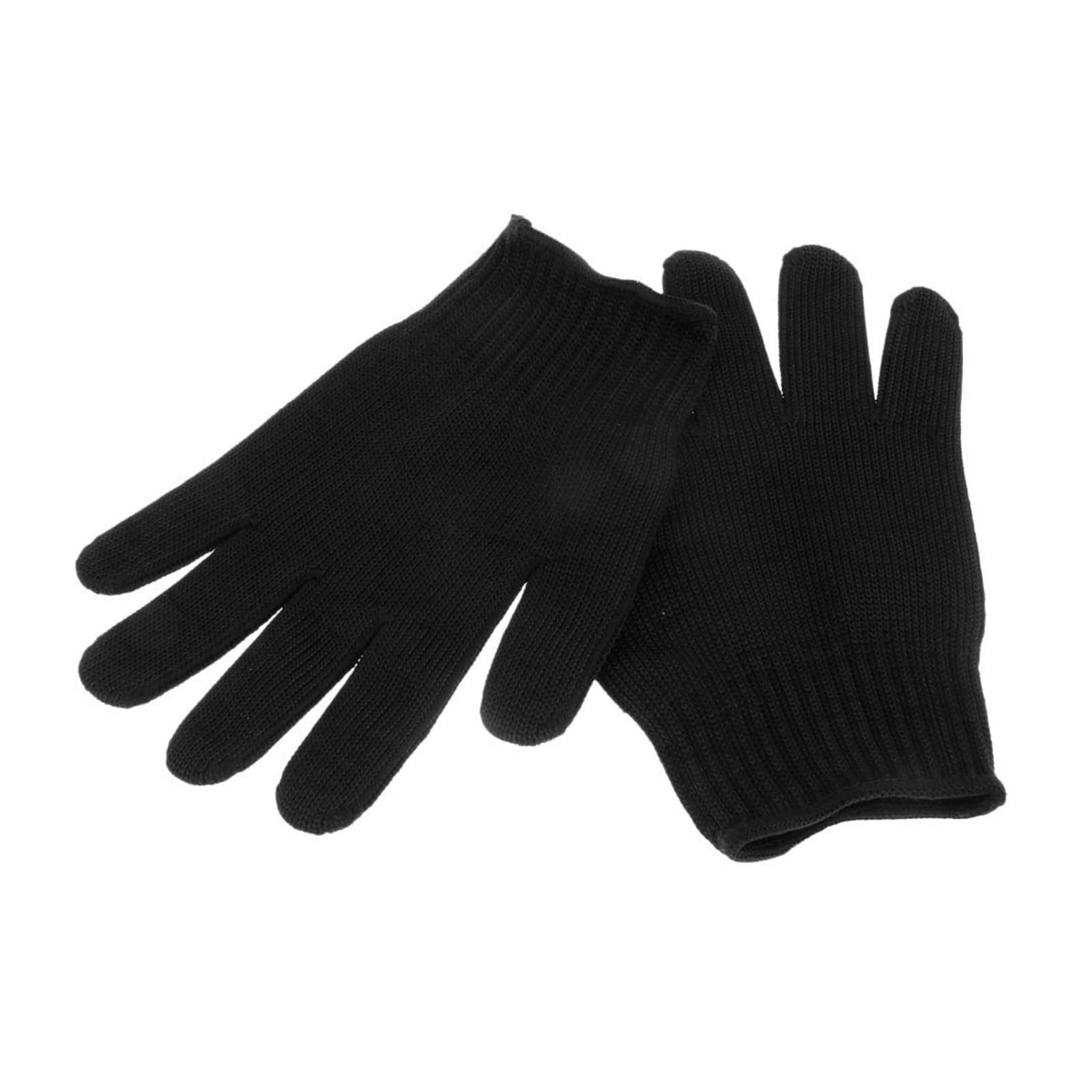 Gantelets de Travail de Jardinage, Gants de Travail, Niveau 5 résistant aux coupures, Travail en extérieur, Anti-Usure, Noir