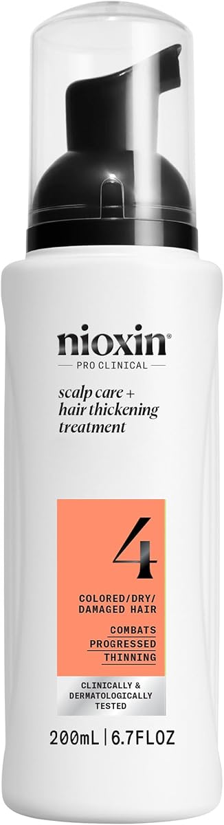System 4 Scalp Care + Hair Thickening Leave-In Treatment for Colored, Dry & Damaged Hair with Progressed Thinning | Maintain Vibrant Color | Nourish & Boost Density with Niacinamide & Biotin
