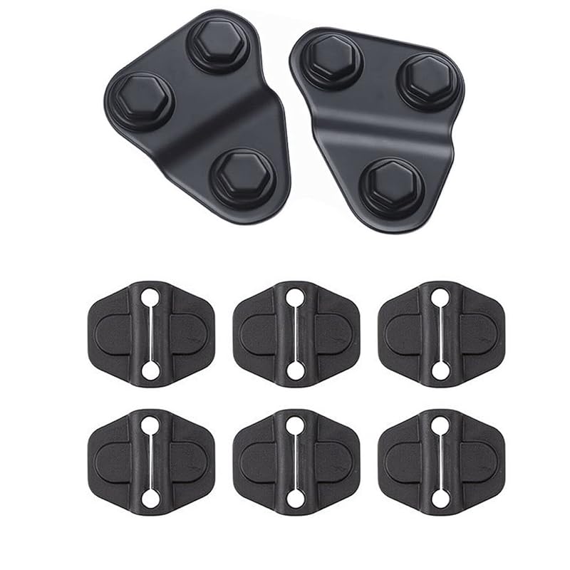 Capa de acabamento para fechadura da porta Timilge para Jeep Wrangler JL JLU e Gladiator JT – 8 peças