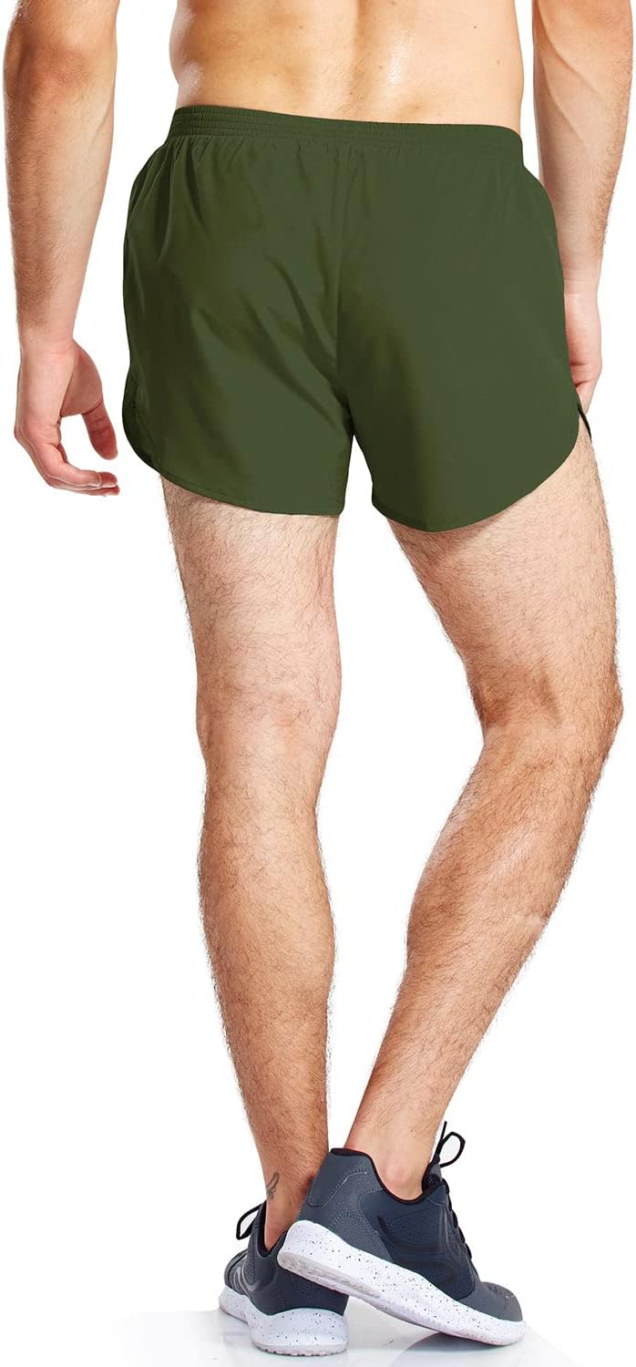 baleaf Men's 3” Running Shorts Gym Quick Dry Athletic Workout Pocket Lightweight Brief - Image 3