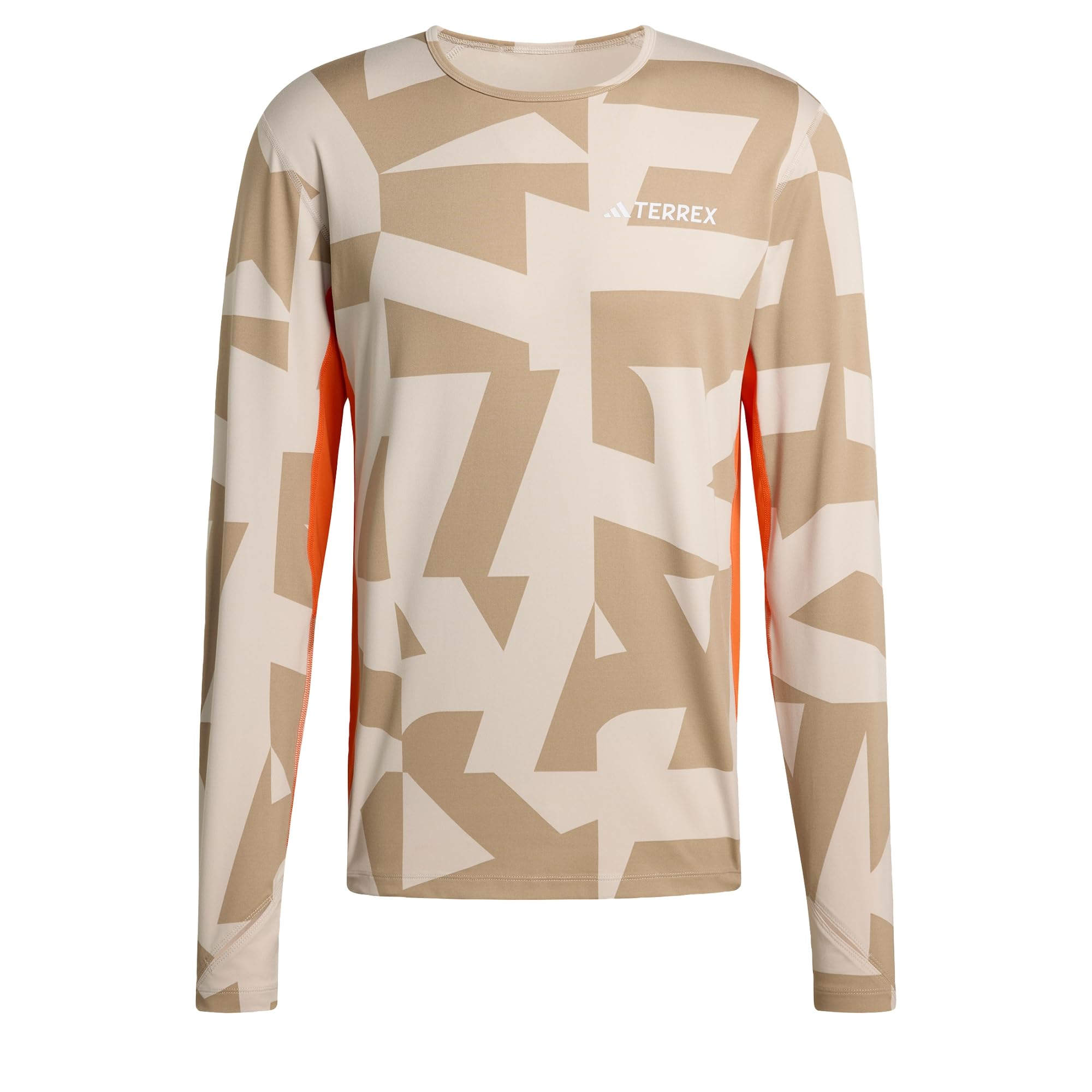 adidas Men's Multi Synthetic Base Layer Long Sleeve, Wonder Alumina/Blanch Cargo, S