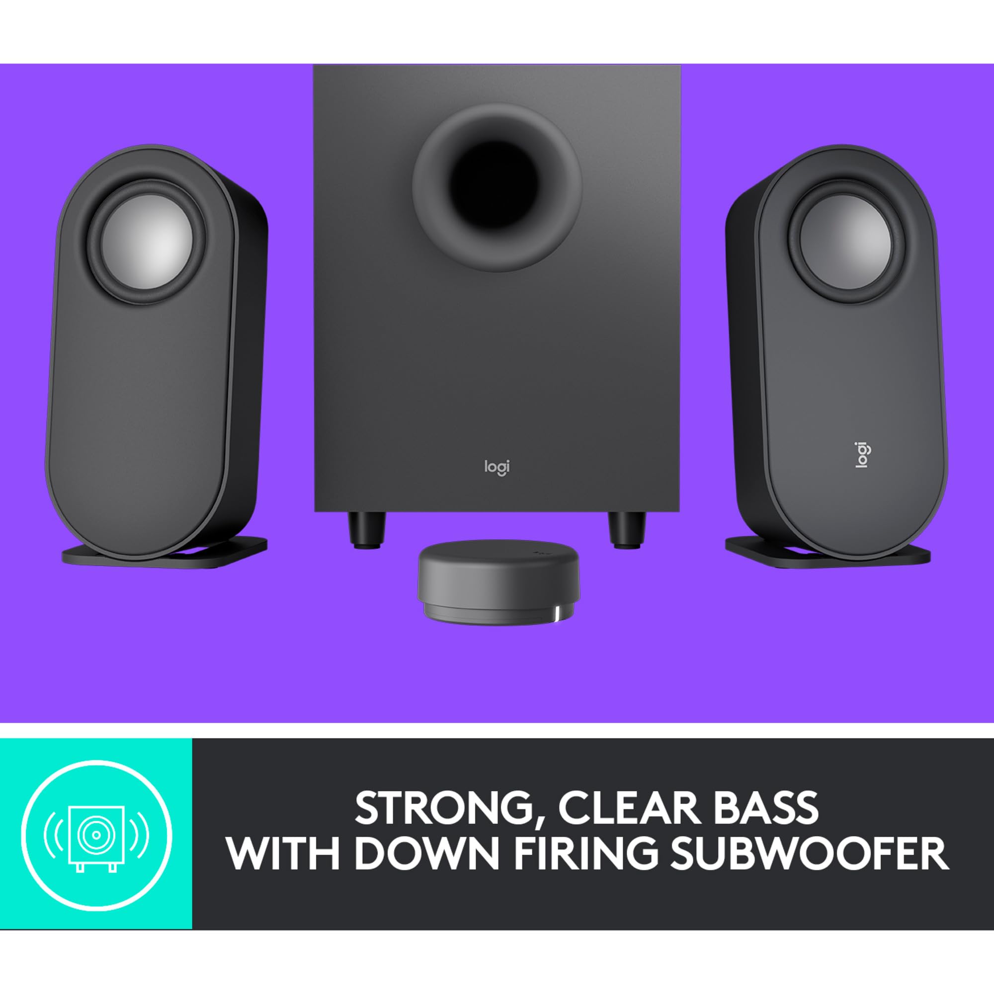 Logitech Z407 Bluetooth Computer Speaker with Subwoofer and