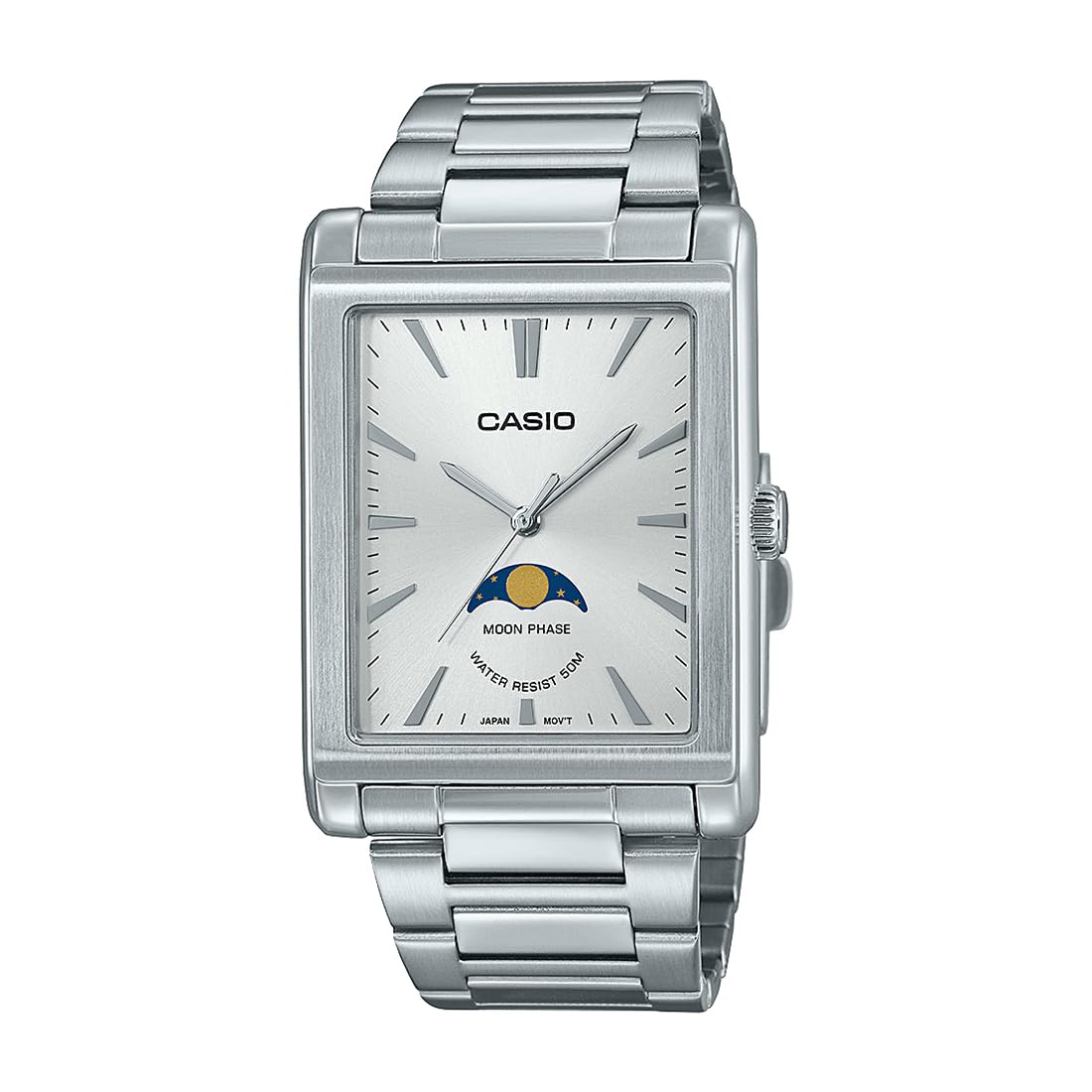 Casio Men Stainless Steel Analog White Dial Watch-Mtp-M105D-7Avdf, Band Color-Silver (B0C8N3PF8M) Amazon Price History, Amazon Price Tracker