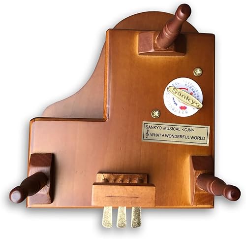 Miniatura 130 de BinkeGG Caja de música con forma de corazón hueco de madera con mecanismo musical Sankyo, melodía: Howl's M0ving Castle (Merry Go Round of Life)