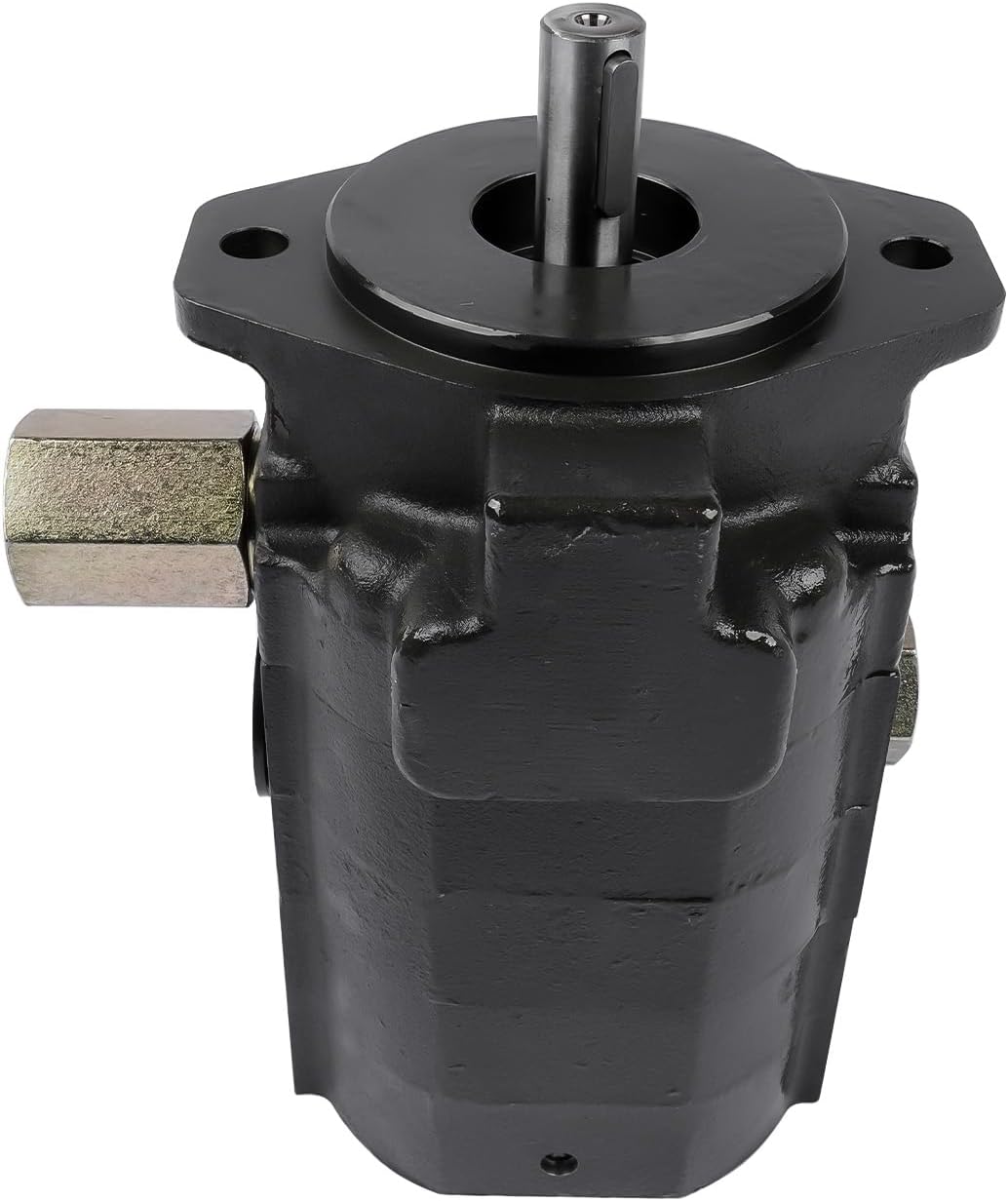 28 GPM 2 Stage Hydraulic Log Splitter Pump – Cast Iron Body, 4000 PSI Max Pressure, SAE Mount, 5/8" Shaft, Durable Steel Gears Wood Splitter Pump