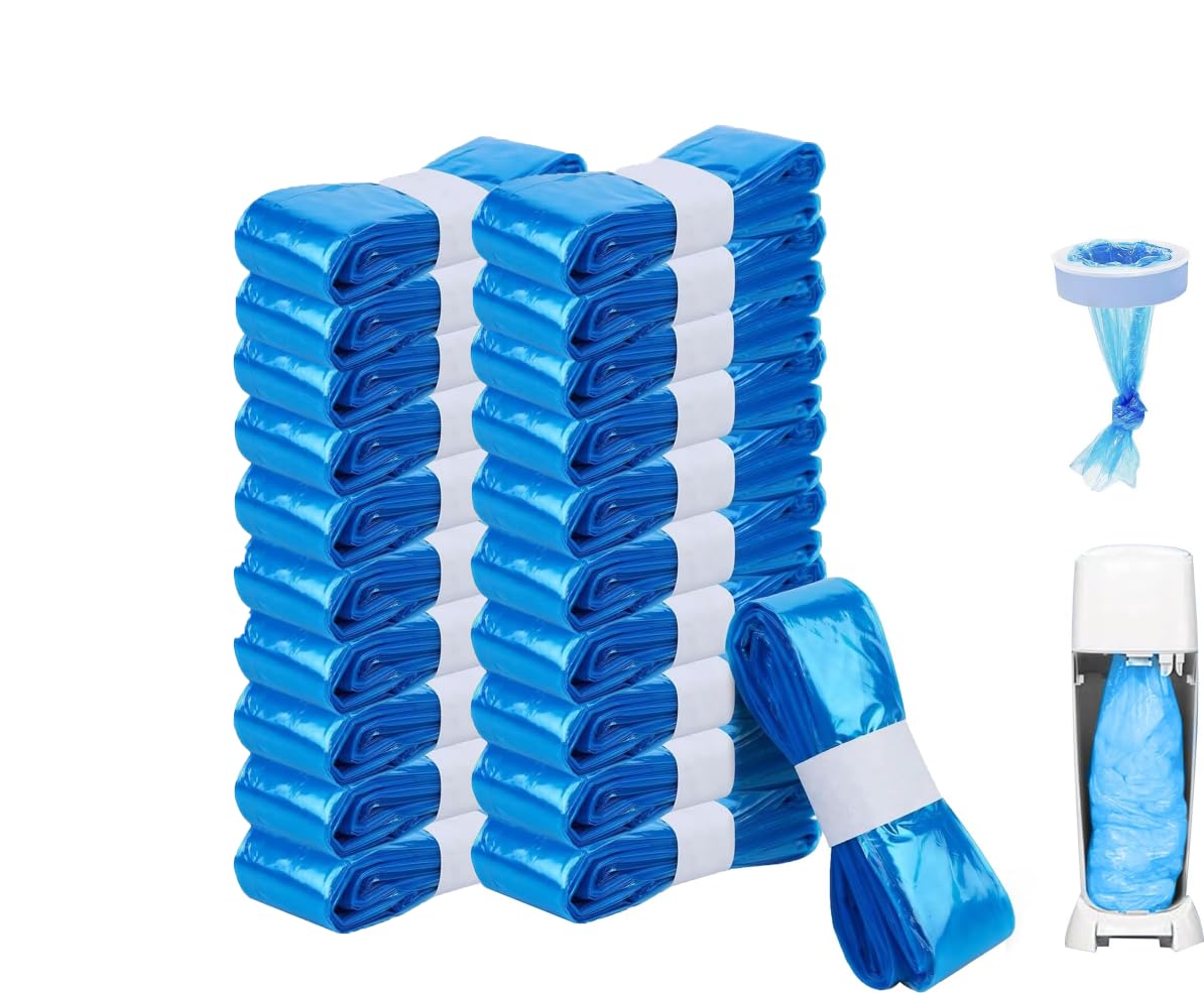 20 Pack Nappy Bin Refill, Diaper Bin Pail Disposal Bags 4.5m long, Scented Refills Diaper Pail Disposal Sacks