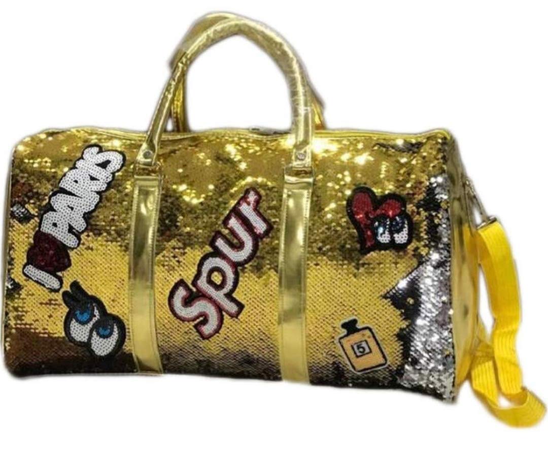 sequin travel bag